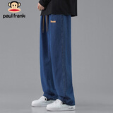 大嘴猴（paul frank）牛仔裤男士春秋季美式宽松裤子男裤高街休闲裤男潮 深蓝色 2XL