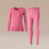 海之宁秋衣秋裤套装圆领纯棉加厚款保暖内衣女士全棉棉毛衫宽松衬衣衬裤