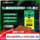 美乐棵进口压缩椰砖椰糠砖椰土营养土脱盐花土耶砖种菜通用型1L