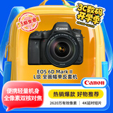 佳能（Canon）EOS 6D Mark II 6D2全画幅 专业单反相机 L级24-105标准镜头套装（约2620万像素/4K延时视频短片）