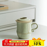 万仟堂（Edenus）陶瓷泡茶杯办公杯个人专用高档水杯春竹300ml