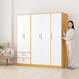 金经金属钢制衣柜主卧室家用出租房铁艺落地柜环保铁皮儿童衣橱长1.8米