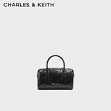 CHARLES&KEITH多背法链条手提包波士顿包生日礼物送女友CK2-30151559 Noir黑色 S