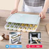 乐扣乐扣（LOCK&LOCK）冷冻饺子盒冰箱保鲜收纳盒水饺盒混沌盒食物速冻盒带盖21格*2层