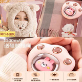 源宏图38女神妇女节女士围巾女秋冬新款生日礼物送女友女生闺蜜礼盒年会 格子新四件套（暖手宝+格子围巾+口罩帽+小羊）