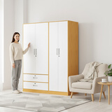 金经金属钢制衣柜主卧室家用出租房铁艺落地柜环保铁皮儿童衣橱长1.5米