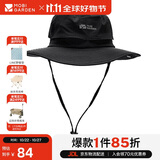 牧高笛（MOBIGARDEN）户外防泼水防晒帽子遮阳帽登山帽钓鱼渔夫帽 NX20108003 钢琴黑