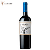 蒙特斯（MONTES）智利进口红酒 蒙特斯经典系列红葡萄酒750ML 经典梅洛单支装
