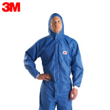 3M 4532+透气带帽连体化学防护服/喷漆/液体防喷溅/机械维修/清洁 XL码 1套