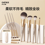 欧亿姿（oeiez）化妆刷套装散粉腮红遮瑕修容鼻影初学者软毛不吃粉套装10支带刷包