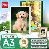 天章 （TANGO）新绿天章 A3相片纸 230g 高光相片纸照相纸 a3喷墨照片打印纸 20张/包