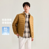 雪中飞秋冬新款情侣立领轻薄羽绒服休闲短款鸭绒保暖羽绒服 X-驼褐|7786 3XL 190/108A