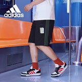 阿迪达斯男裤五分裤运动型格休闲裤跑步训练透气短裤GP4833 2XL