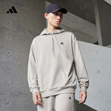 adidas休闲加厚毛圈连帽卫衣套头衫男女秋冬阿迪达斯官方轻运动   金属灰   S