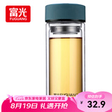 富光 男女士双层玻璃杯 高硼硅泡茶杯 茶水分离水杯带茶隔杯子500ml