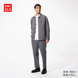 优衣库男装弹力九分裤/商务通勤西裤裤子25秋冬新款479349 06 铅灰色 L /175/88A