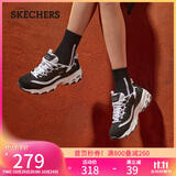 斯凯奇（Skechers）女鞋秋季厚底老爹鞋百搭熊猫鞋软底舒适外穿休闲运动鞋11959