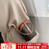 金狐狸（FOXER）女士包包女包大容量单肩斜挎包手机包小包轻奢女生女友生日礼物