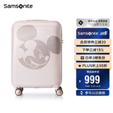 新秀丽（Samsonite）行李箱20英寸拉杆箱迪士尼米奇旅行箱包AF9米色登机密码箱