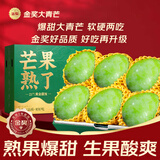 沐小七果蔬正宗大青芒果【多地次日达】可生吃酸脆芒果新鲜水果礼盒非金煌芒 9A级巨无霸丨单果600-700g【爆甜】可生吃 9斤【家庭畅吃-超划算】净重8.5斤
