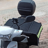 工马加厚帆布摩托车挎包两侧边包挂包驮包电动车马鞍工具政 黑色35*18*35踏板车杠宽35