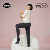 菇娘家灰色打底裤保暖连裤袜女秋冬加绒格雷裤光腿神器可外穿显瘦大码