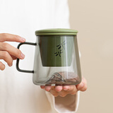 心遇礼玻璃泡茶杯茶水分离办公水杯子女士高颜值生日礼物退休纪念品老师