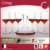 启尔（Cheer）红酒杯醒酒器套装德国进口水晶玻璃葡萄酒高脚杯波尔多杯酒具礼盒