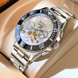 劳力士王子男士手表瑞士正品原装进口潜水表绿水鬼男表熊猫全自动机械表新款 本色灰面 41mm