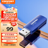 COMFAST CF-727B双频1300兆USB无线网卡台式机电脑WIFI接收发射器蓝牙4.2适配器