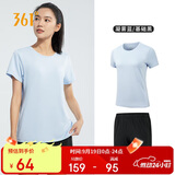 361°跑步运动套装女士夏季衣服新款休闲短袖短裤两件套662414001H-5