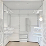 铂耐全屋定制开放衣帽间步入式金属砌墙衣柜壁挂置物衣架无甲醛 定制专拍，价格以设计方案为准