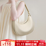 金狐狸（FOXER）女士包包女包大容量腋下包斜挎包单肩包月牙包轻奢女友生日礼物