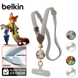 贝尔金（BELKIN）手机挂绳 手机链手机绳高级感挂脖斜跨手机防丢绳带手机垫片 编织款 疯狂动物城