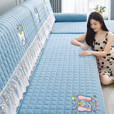 朗格沙发垫四季通用防滑沙发坐垫子高级感全包沙发套罩靠背盖布巾座垫