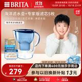 碧然德（BRITA）过滤净水器 家用滤水壶 净水壶 海洋系列 3.5L（蓝）+专家版滤芯5枚 环保加固包装