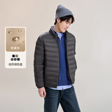 雪中飞秋冬新款情侣立领轻薄羽绒服休闲短款鸭绒保暖羽绒服 梦幻灰|8051 L 175/96A