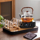 忆壶茶（YIHUTEA）泡茶壶玻璃煮茶壶家用电陶炉煮茶器养生壶 茶具套装玻璃烧水茶壶 【11件套】1.1L壶+1500瓦炉