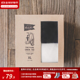 马登工装重磅t恤男夏透气纯棉短袖男款美式复古高街白色半袖打底衫 黑+米白 /2件【情侣t恤夏季短袖】 M (170)