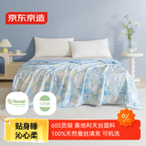 京东京造蚕丝被 兰精天丝夏凉被空调被蚕丝被100%蚕丝凉感被1.8x2.1m