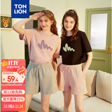 唐狮（TonLion）2025短袖T恤女半袖体恤chic宽松上衣