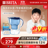 碧然德（BRITA）过滤净水器 家用滤水壶 净水壶 海洋系列 3.5L（蓝）+专家版滤芯5枚 环保加固包装