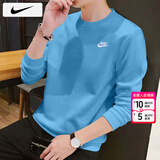 耐克（NIKE）卫衣男士25秋冬新款运动服装训练上衣针织透气套头衫保暖圆领外套 412大学蓝/晒图退5 XL （180/96A）