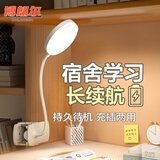 博朗尔台灯护眼学习阅读充电小台灯夹式床头灯卧室宿舍台灯办公桌工作灯