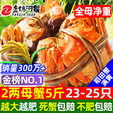 【活蟹】网兜蟹辽宁盘锦河蟹稻田河蟹礼盒螃蟹鲜活大闸蟹无绳净重 全母蟹丨2.0-2.2两【5斤】23-25只