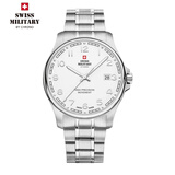 瑞士军表（SWISS MILITARY）瑞士原装进口男表手表商务休闲ETA机芯男女情侣款礼物五年联保  30200.17-数字白盘-钢带
