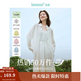 茵曼（INMAN）章若楠同款欧若风天丝薄开衫女装衬衫2025夏季新品长袖衬衣 多扣款明亮白-18424138 S