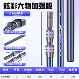 渔之源（Yuzhiyuan）碳素抄网竿抄网套装超轻超硬全套捞鱼钓鱼 2.4m 去野pro版单杆