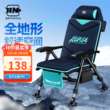 本诺欧式钓椅可躺式多功能可折叠配件钓伞野钓便携钓鱼椅子全地形座椅 特惠款【全新升级 便携折叠】裸椅 加粗加固管壁