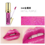 玖维娅（Jiuvia）死亡芭比粉口红唇彩亮晶晶闪亮亮片唇釉玫紫色唇蜜 04金属紫
